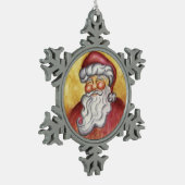  Kerstman Sneeuwvlok Kerstversiering Tin Sneeuwvlok Ornament (Links)