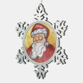  Kerstman Sneeuwvlok Kerstversiering Tin Sneeuwvlok Ornament (Rechts)