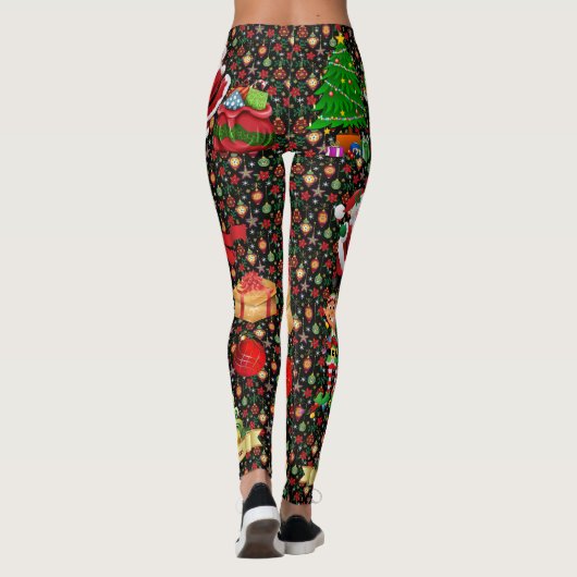 Kerstman Snowman Vrouwen Leggings (Achterkant)