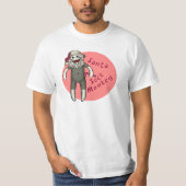 Kerstman Sock Monkey T-shirt (Voorkant)