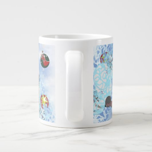 Kerstman Sock Specialty Mok (Achterkant)