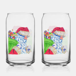 Kerstman Sodalimousineglas Blikvorm Glas