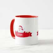 Kerstman Spandoek Kerst Combinatie Mok (Voorkant links)