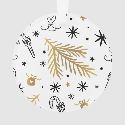 Kerstman - speciaal ontworpen hipster Deer Ornament (achterkant)