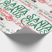 Kerstman Speciale Levering Inpakpapier (Hoek)