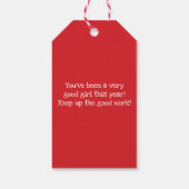 Kerstman speciale levering voor kinderen kinderen cadeaulabel (Achterkant)