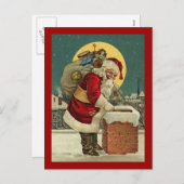  Kerstman Speelgoed Kerst Feestdagenkaart (Voorkant / Achterkant)