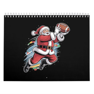 Kerstman speelt American Football Kerst  Kalender
