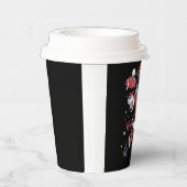 Kerstman speelt Amerikaans Football Kerst Papieren Bekers (Rechts)