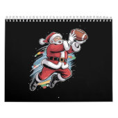 Kerstman speelt Amerikaans Football met kerst Kalender (Hoes)