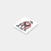 Kerstman speelt Fantasy Football Kerst Speler Post-it® Notes (Schuin)