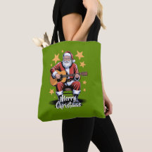 Kerstman speelt op een akoestische gitaar 5