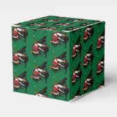 Kerstman speelt piano bedankdoosjes (Voorkant Zijde)