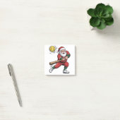 Kerstman speelt softbal Kerstspeler Sport Post-it® Notes (Kantoor)