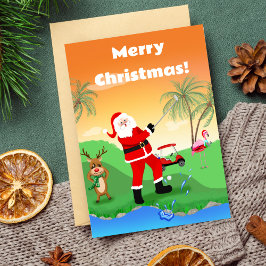 Kerstman speelt uit op waterhindernis in Florida-g Kaart