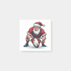 Kerstman speelt voetbal fantasie Kerst speler Post-it® Notes