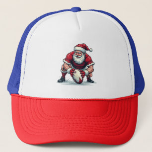 Kerstman speelt voetbal fantasie Kerst speler Trucker Pet