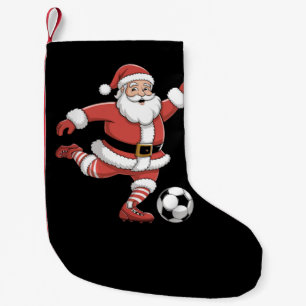 Kerstman Speelt Voetbal Kerst Sport Kleine Kerstsok