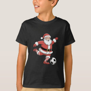 Kerstman Speelt Voetbal Kerst Sport T-shirt