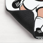 Kerstman speelt voetbal Kerstspeler Sport Muismat (Hoek)