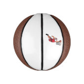 Kerstman spelen Basketbal Kerstmis Sport liefhebbe (Verticaal)