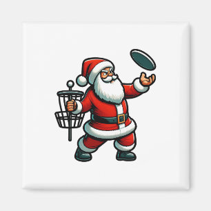 Kerstman spelen Disc Golf Pajama Xma Magneet