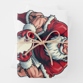 Kerstman spelen Football Fantasy Christmas Player Inpakpapier Vel (In situ)