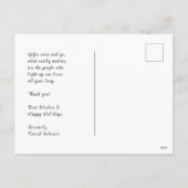 Kerstman spelen gitaar grappige kerst feestdagenkaart (Achterkant)