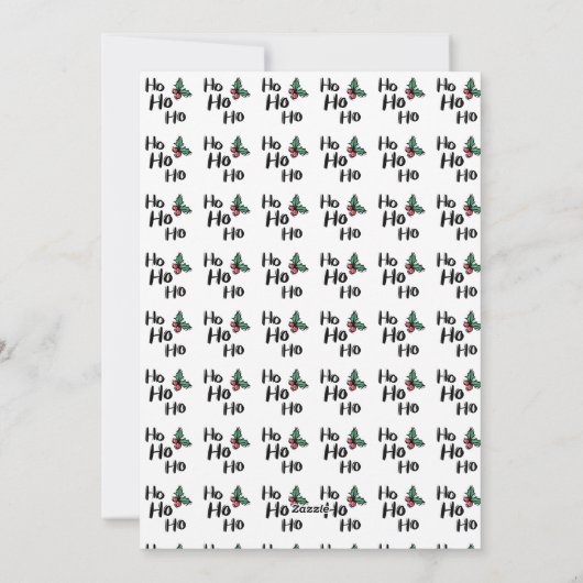 Kerstman spelen gitaar grappige kerst feestdagenkaart (Achterkant)