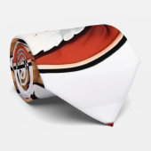 Kerstman Spelen Kaart voor Kerstmis Stropdas (Opgerold)