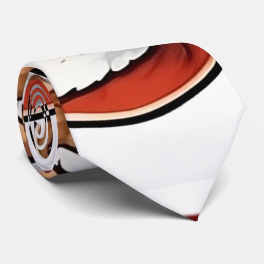 Kerstman Spelen Kaart voor Kerstmis Stropdas (Opgerold)