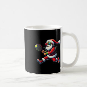 Kerstman spelen Tennis Game Tennis Racket Chris Koffiemok