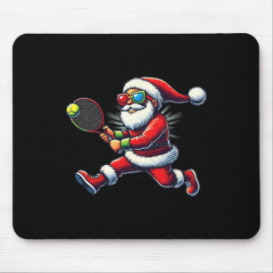 Kerstman spelen Tennis Game Tennis Racket Chris Muismat