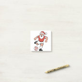 Kerstman spelen Voetbal Kerstman Sport Post-it® Notes (Op bureau)