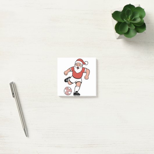 Kerstman spelen Voetbal Kerstman Sport Post-it® Notes (Kantoor)
