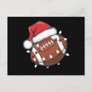 Kerstman sporten Kerstmis American Football liefhe Briefkaart
