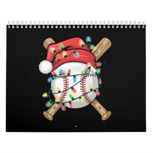Kerstman sportieve kerstbalspeler  kalender