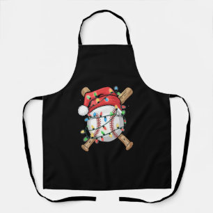 Kerstman sportieve kerstbalspeler schort