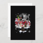 Kerstman Sproodle met Rode Gekeperde Ophaaltruck J Kaart (Voorkant / Achterkant)