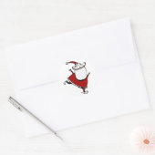 Kerstman Squad1 Ronde Sticker (Envelop)