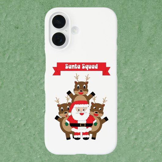 Kerstman Squad Kerstrendier Grappig Case-Mate iPhone Case
