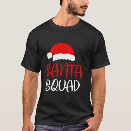 Kerstman Squad Matching Familie Kerstmis T-shirt (Voorkant)