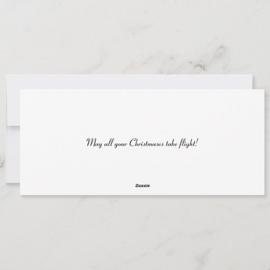 Kerstman squadron feestdagenkaart (Achterkant)