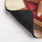 Kerstman Stafish op een Chaise Lounge Muismat (Hoek)