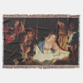 Kerstman Stall Mary Joseph Baby Jesus Deken