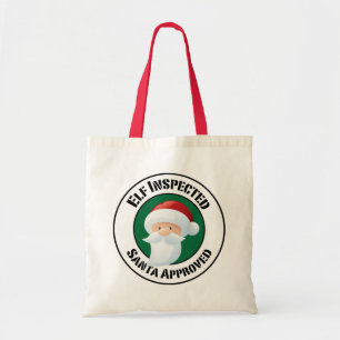 Kerstman Stamp Holiday Bag Tote Bag