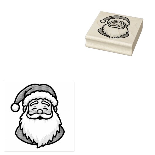 Kerstman Stamp Rubberstempel (Gestempeld)