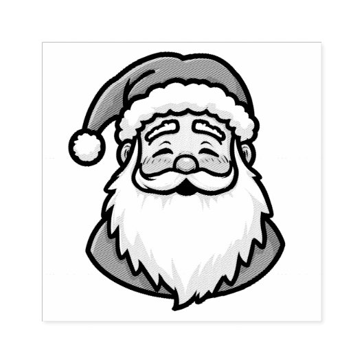 Kerstman Stamp Rubberstempel (Afrduk)