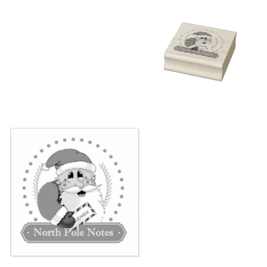 Kerstman Stamp Rubberstempel (Gestempeld)