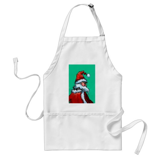 kerstman standaard schort (Voorkant)